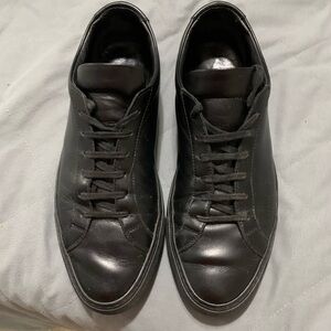 Men's Common ProjectBlack Leather Shoes